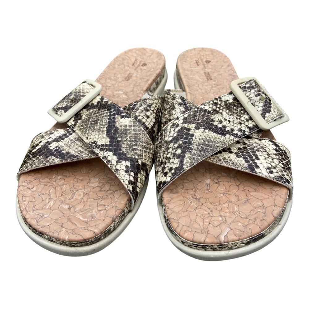 Clarks Cloudsteppers Step June Shell Slide Sandals Size 9.5